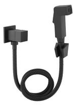 Ducha Higiênica Luxo Metal Preto Fosco Quadrada Mangueira 1. Ducha Higiênica Luxo Metal Preto Fosco Quadrada Mangueira 1.