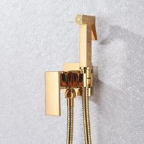 Ducha Higiênica Luxo Misturador Quente/fria Banheiro Dourado