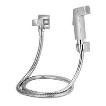 Ducha Higiênica Luxo Quadrada Metal Cromada 1/4 De Volta