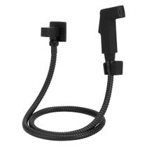 Ducha Higiênica Luxo Quadrada Metal Preto/Black 1/4 De Volta Ducha Higiênica Luxo Quadrada Metal Preto/Black 1/4 De Volta