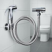 Ducha Higiênica Mangueira Flexivel Cromada 1m Bidê Chuveirin Ducha Higiênica Mangueira Flexivel Cromada 1m Bidê Chuveirin