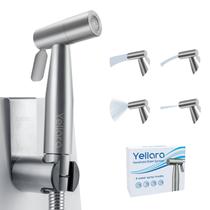 Ducha Higiênica Manual Yellara 4 Modos de Jato em Aço Inoxidável