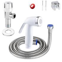 Ducha Higiênica Metal ABS Cromado Gatilho Branco Completa ¼ Volta Ducha Higiênica Metal ABS Cromado Gatilho Branco Completa ¼ Volta