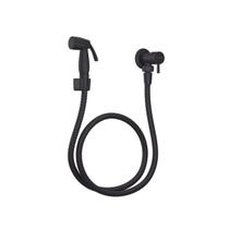 Ducha Higiênica Metal Black Preto Fosco Luxo 1/4 De Volta Civitt