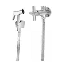 Ducha Higiênica Metal Cromada Com Registro Duas Saídas Derivação Desviador Ducha Higiênica Metal Cromada Com Registro Duas Saídas Derivação Desviador