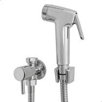 Ducha Higiênica Metal Cromado Registro Com Derivação Duas Saídas De Agua Mangueira 120cm Bidê Chuveirinho Banheiro Luxo ¼ Volta Mangueira 1,2m Ducha Higiênica Metal Cromado Registro Com Derivação Duas Saídas De Agua Mangueira 120cm Bidê Chuveirinho Banheiro Luxo ¼ Volta Mangueira 1,2m