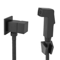 Ducha Higiênica Metal Preta Quadri Para Banheiro Lavatório Gatilho Quadri ABS Ducha Higiênica Metal Preta Quadri Para Banheiro Lavatório Gatilho Quadri ABS