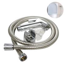 Ducha Higiênica Para Banheiro Completa Luxo Metal Inox núcleo da válvula de cobre 1,2m Chuveirinho Privada Ducha Higiênica Para Banheiro Completa Luxo Metal Inox núcleo da válvula de cobre 1,2m Chuveirinho Privada