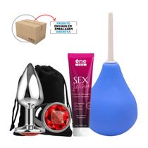 Ducha Higienica + Plug Anal Tamanho P + Sex Intense Gel Excitante Feminino