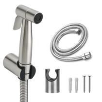 Ducha Higienica Prata Preto Fosco Metal Lavabo Luxo Ducha Higienica Prata Preto Fosco Metal Lavabo Luxo