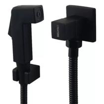 Ducha Higienica Preta Quadrada Intima Registro Metal Ducha Higienica Preta Quadrada Intima Registro Metal