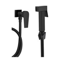 Ducha Higiênica Quadrada Alavanca Pino Valencia Preto