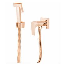 Ducha Higiênica Quadrada Alavanca Pino Valencia Rose Gold