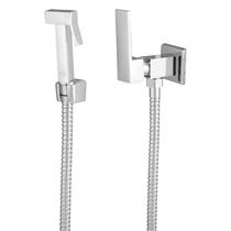 Ducha Higiênica Quadrada Banheiro Luxo Volta Metal Inox