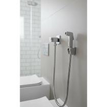Ducha Higiênica Quadrada Metal Cromo 1.2M