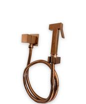 Ducha Higiênica Quadrado 1/4 De Volta Rose Gold Samer