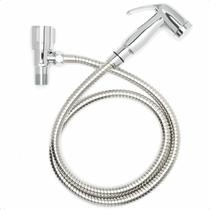 Ducha Higiênica Registro Metal Mangueira 2 Metros Chuveirinho Banheiro Lavabo Lavatório Bidê Salão