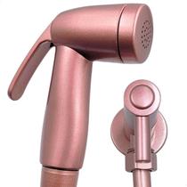 Ducha Higiênica Rose Gold 1/4 Volta Flexível 1,2m