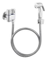 Ducha Higiênica telescópio 2 Saídas completa Gatilho Abs Cromado Ducha Higiênica telescópio 2 Saídas completa Gatilho Abs Cromado