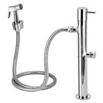 Ducha Higiênica Vertical de Piso Completa com Derivação Metal