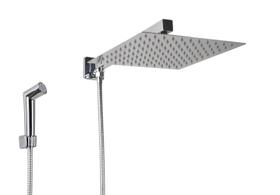 Ducha Inox 304 25 cm c/ Chuveirinho de Mão em ABS com Trava Ducha Inox 304 25 cm c/ Chuveirinho de Mão em ABS com Trava