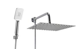 Ducha Inox 30x30 cm c/ Desviador e Ducha Manual ABS c/ Trava