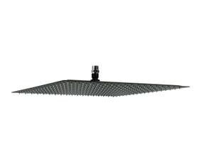 Ducha Inox Black Preto Fosco 40x40 Com Niple Suporte De Teto