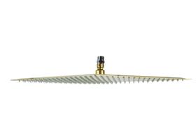 Ducha Inox Slim Dourado Golden 40x40 Com Niple Suporte De Teto Ducha Inox Slim Dourado Golden 40x40 Com Niple Suporte De Teto