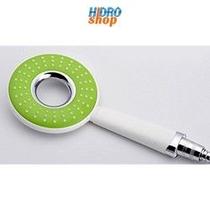 Ducha Manual 1/2" Branco Com Verde - HS001 Ducha Manual 1/2" Branco Com Verde - HS001