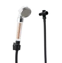Ducha Manual ABS com Esferas Ionizantes Mangueira 180 cm e Desviador
