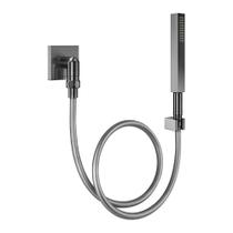 Ducha Manual com Joelho 90 Docol Square 1834770 Grafite Escovado