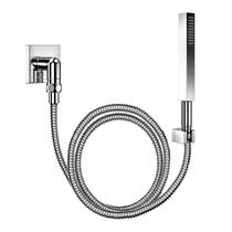 Ducha manual com joelho 90º de parede para lavatório Square, 90018347006 - Docol Cromado