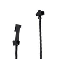 Ducha Manual em Metal Preto Fosco com Mangueira 180 cm e Desviador Ducha Manual em Metal Preto Fosco com Mangueira 180 cm e Desviador