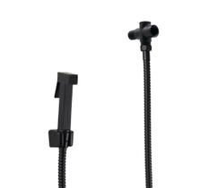 Ducha Manual em Metal Preto Fosco com Mangueira 180 cm e Desviador Ducha Manual em Metal Preto Fosco com Mangueira 180 cm e Desviador