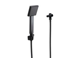 Ducha Manual Quadrada ABS Flatt Black c/ Desviador Redondo