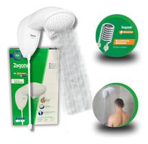 Ducha Nd Eletrônica 6500w 220v Branca Zagonel Resistência Blindada Alta Potência E Segurança Ducha Nd Eletrônica 6500w 220v Branca Zagonel Resistência Blindada Alta Potência E Segurança