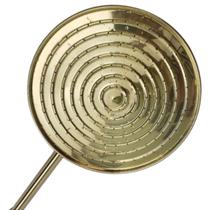 Ducha Panelão Dourada Chuveiro Latão Polido 25cm de Parede