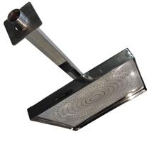 Ducha Panelão Quadrada 30cm Inox Piscina Sauna Area Externa