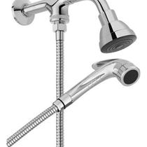 Ducha Parede Quadrada Cromada Slim Com Chuveirinho - Docol