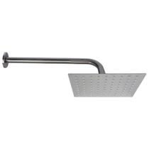 Ducha Piscina Chuveiro 20x20cm Escovada Quadrada
