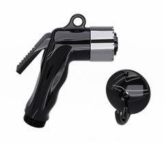 Ducha preta gatilho black com suporte black blukit