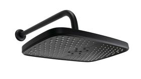 Ducha Preto Fosco Retangular em ABS 30 cm x 20 cm de Parede Ducha Preto Fosco Retangular em ABS 30 cm x 20 cm de Parede