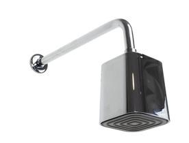 Ducha Quadrada 11 cm Cromada em ABS com Braço de Parede Ducha Quadrada 11 cm Cromada em ABS com Braço de Parede