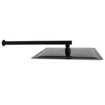 Ducha Quadrada 30x30 Inox Preto Alto Brilho Borda Fina com Braço Quadrado - Máxima Metais Ducha Quadrada 30x30 Inox Preto Alto Brilho Borda Fina com Braço Quadrado - Máxima Metais