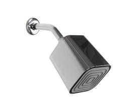 Ducha Quadrada ABS Cromado com Cano de Parede Redondo Ducha Quadrada ABS Cromado com Cano de Parede Redondo