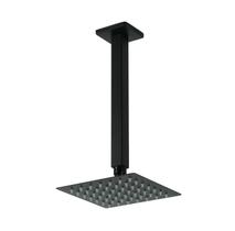 Ducha Quadrada Black Matte 15 Cm Fosco Inox De Teto