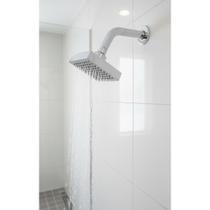 Ducha Quadrada Cromada Articulada P/ Aquecedor Solar/Gás Ducha Quadrada Cromada Articulada P/ Aquecedor Solar/Gás