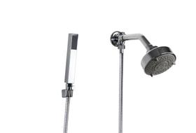 Ducha Redonda ABS 5 Jatos Cromado com Chuveirinho de Mão Ducha Redonda ABS 5 Jatos Cromado com Chuveirinho de Mão