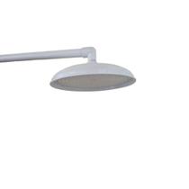 Ducha Redonda Cascata em Aluminio Polido Alto Brilho Branco de 10 Polegadas