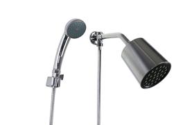 Ducha Redonda em ABS 11 cm c/ Ducha Manual em ABS com Trava